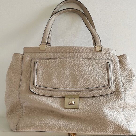 KATE Spade cream beige tote bag purse pebble finish - Picture 13 of 13